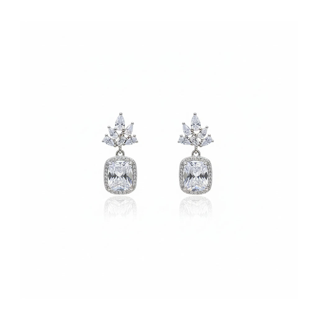 Classic Crown Drop Earrings