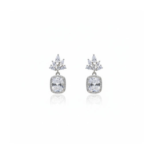 Classic Crown Drop Earrings