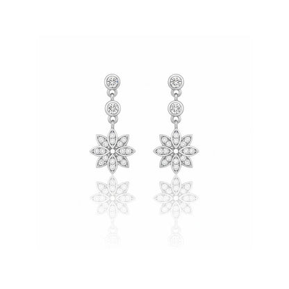 Crystal Petal Earrings