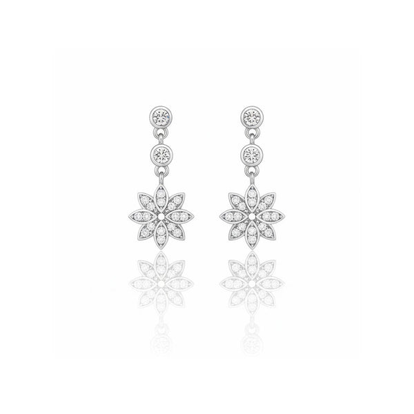 Crystal Petal Earrings