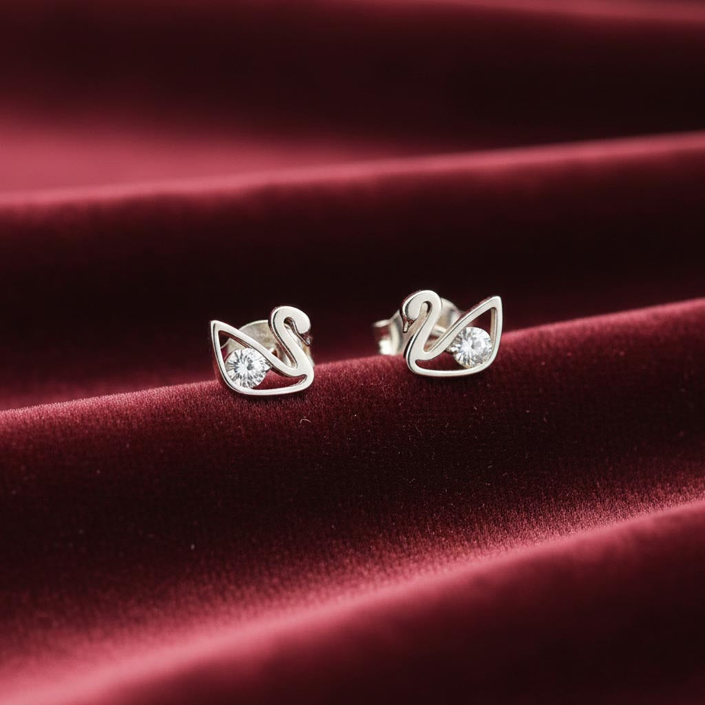 Elegance Swan Studs
