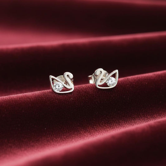 Elegance Swan Studs