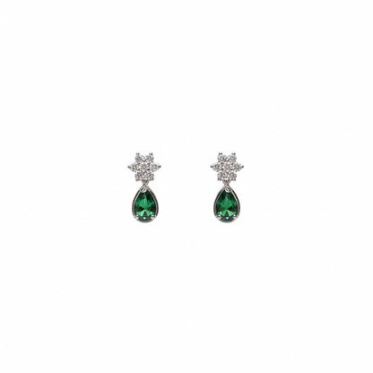 Emerald Dew Stud Drops