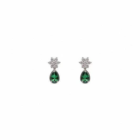Emerald Dew Stud Drops