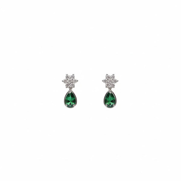 Emerald Dew Stud Drops