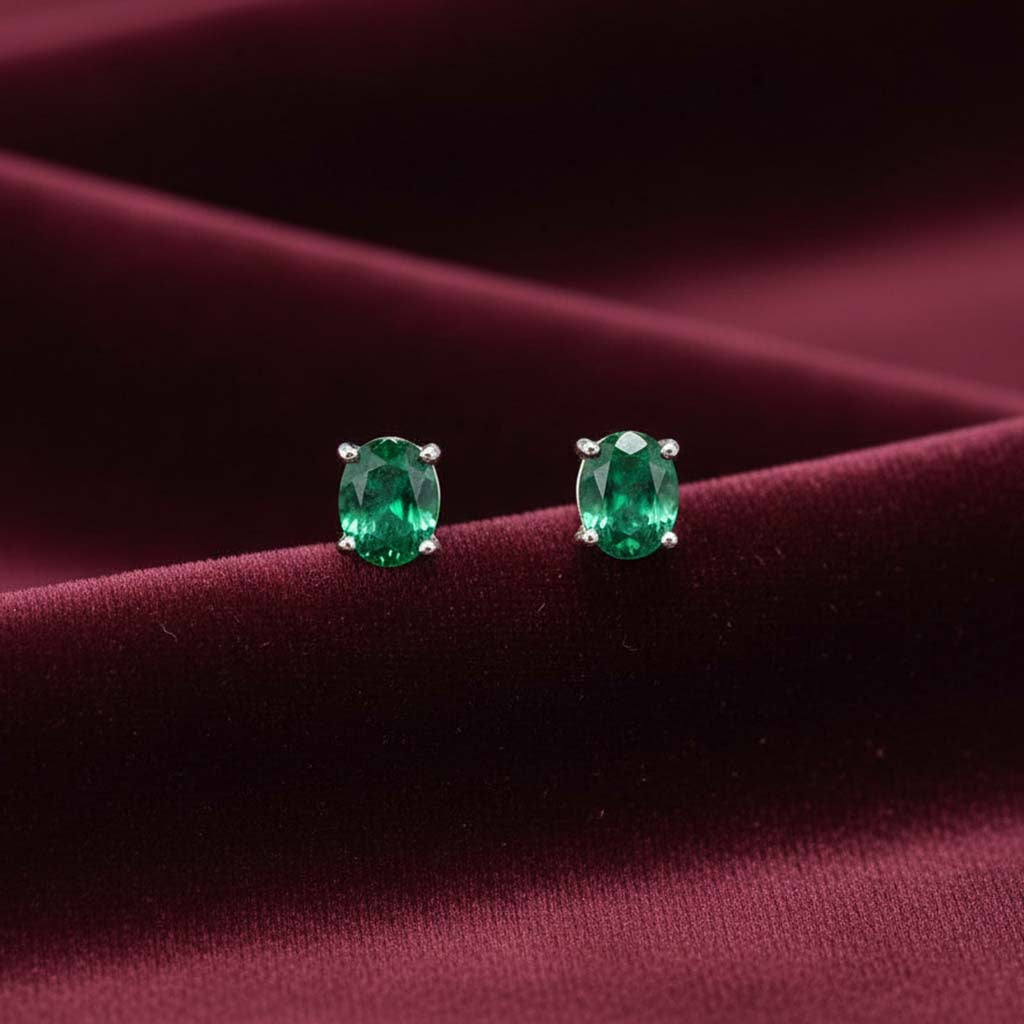 Emerald Whisper Studs
