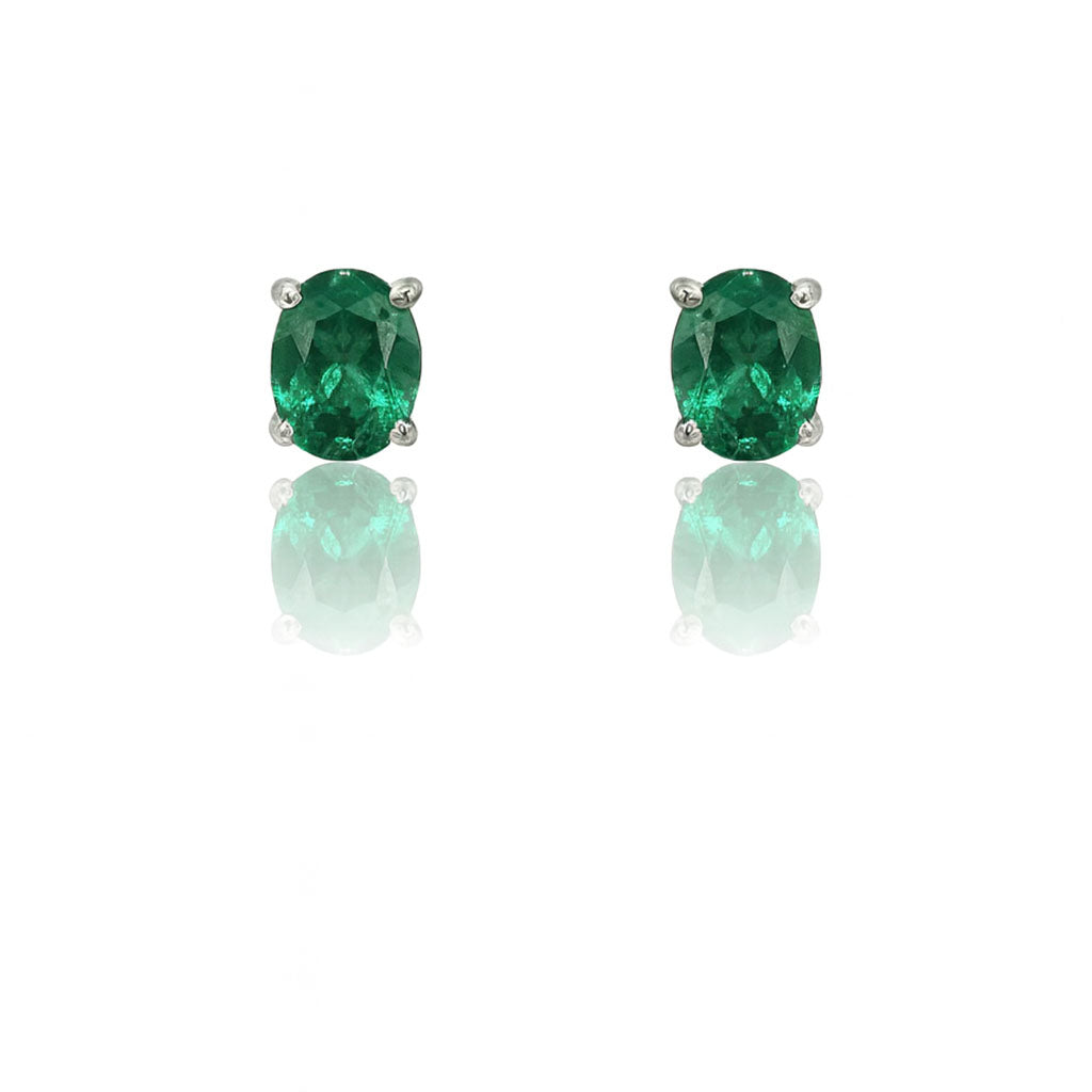 Emerald Whisper Studs