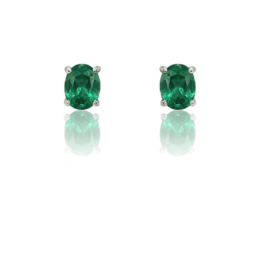 Emerald Whisper Studs