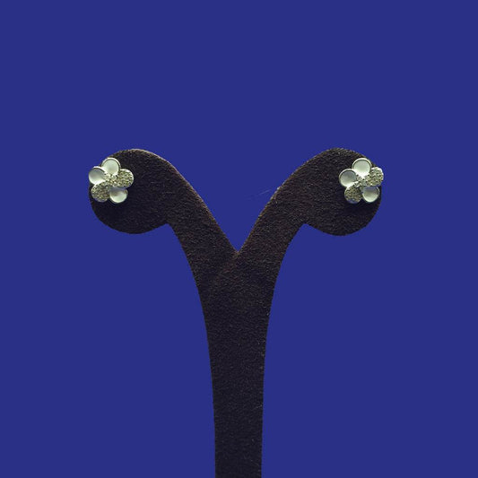 Petal Crest Studs - Mayuri Silver House