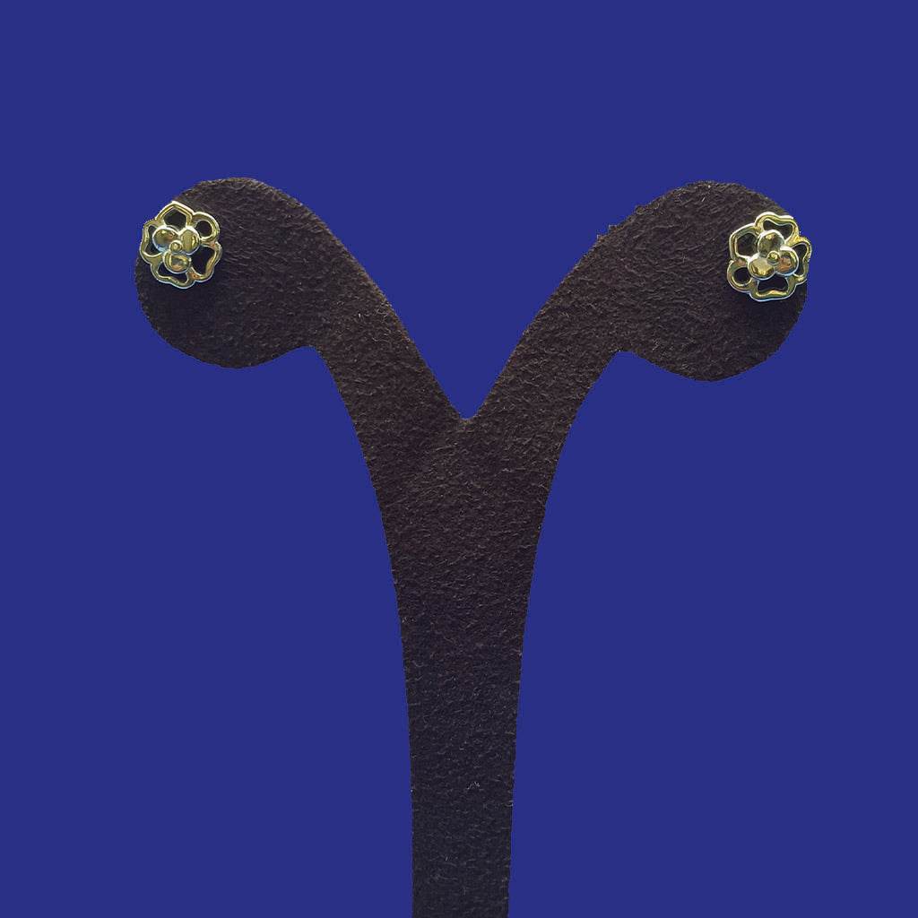 Blossom Duo Studs - Mayuri Silver House