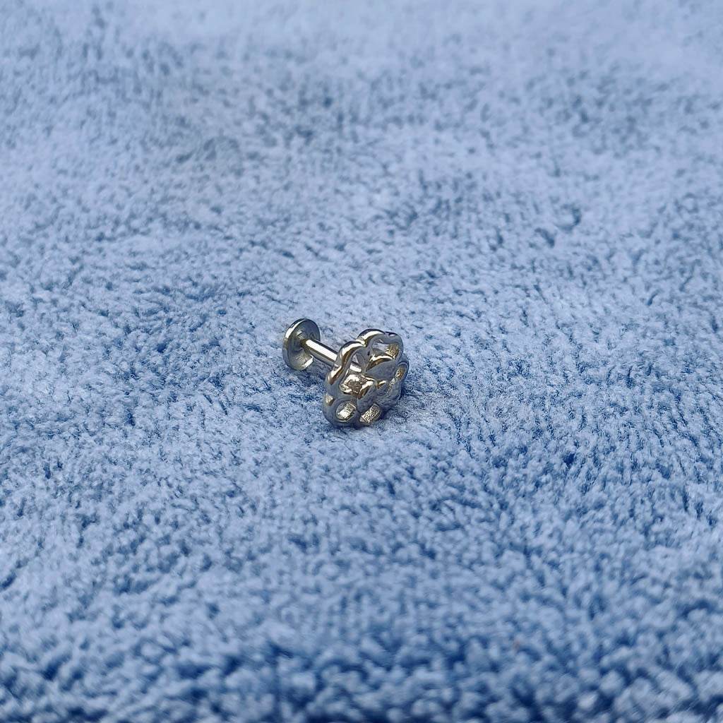 Blossom Duo Studs - Mayuri Silver House