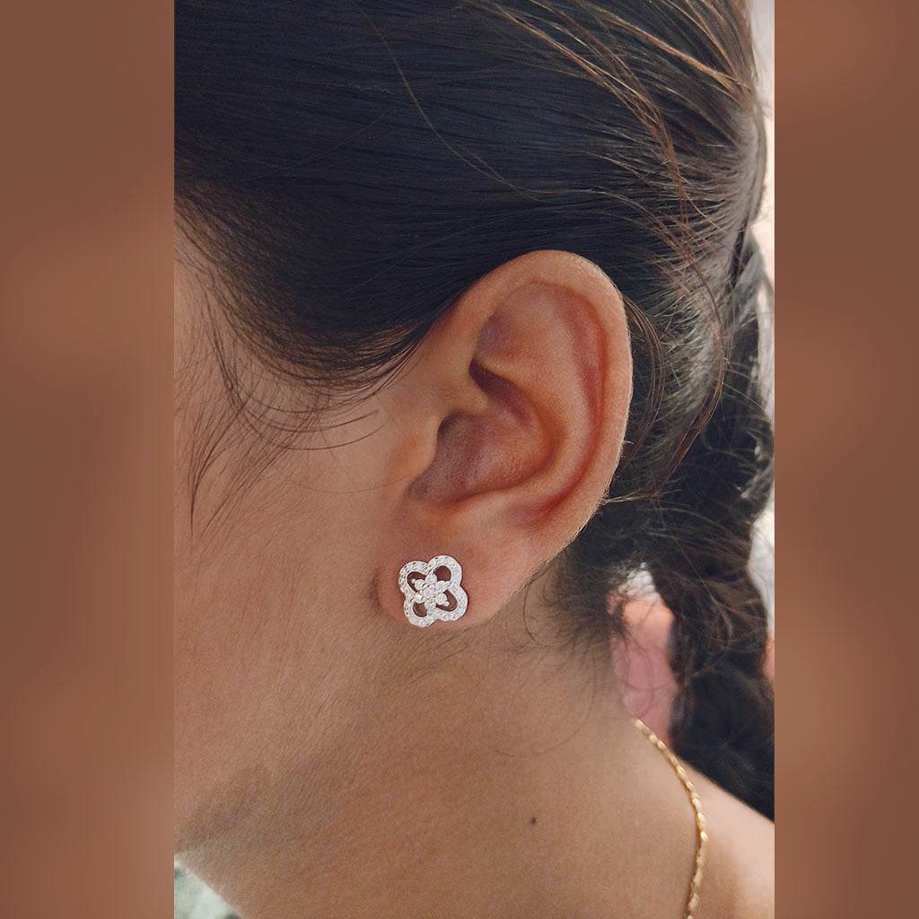 Flowers Stars 4 petals - Mayuri Silver House