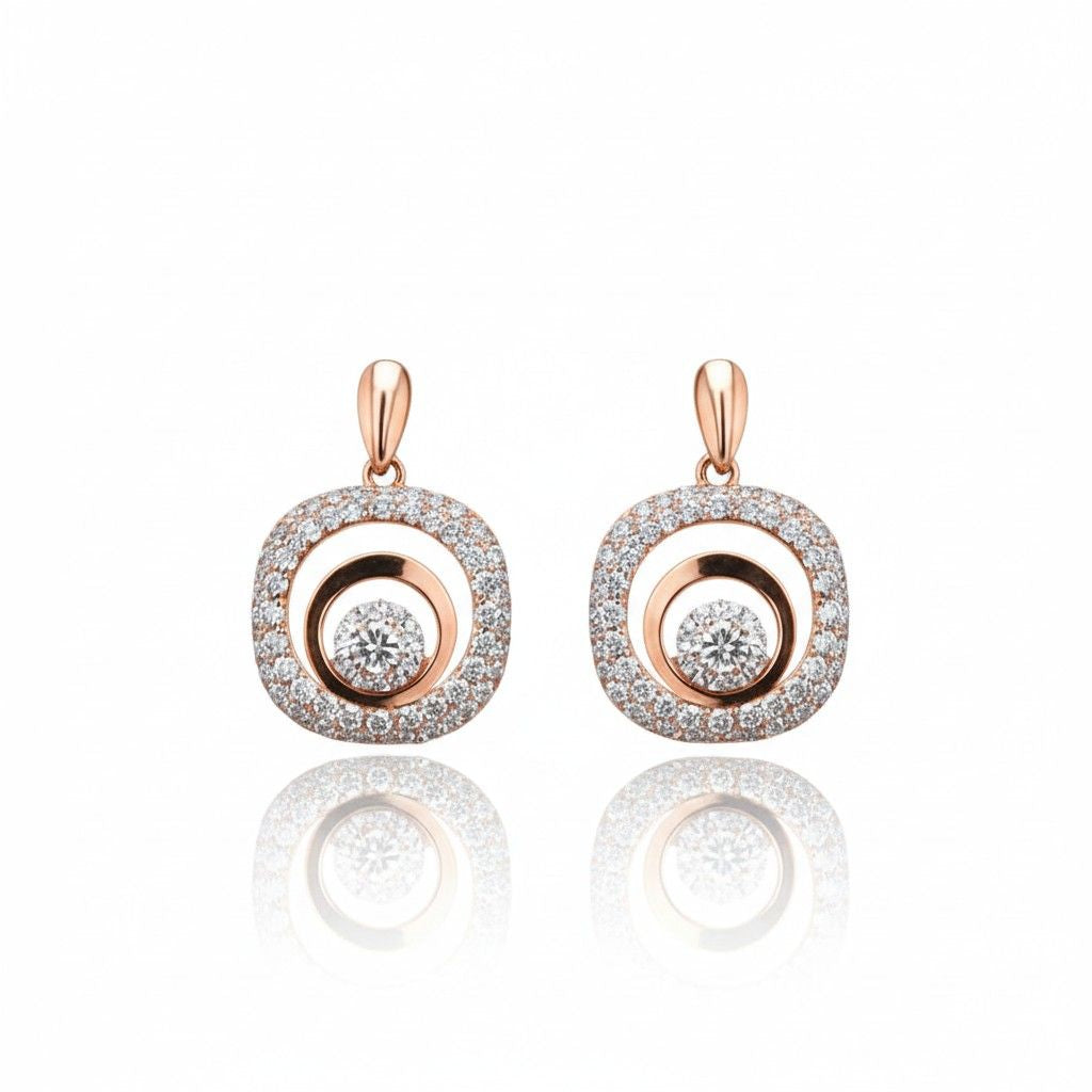 Rose Gold Heaven Earrings