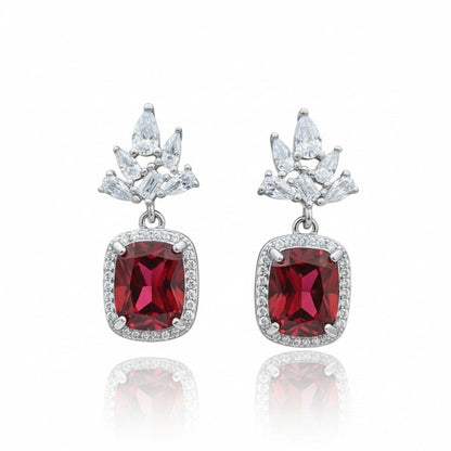 Royal Ruby Bloom Earrings