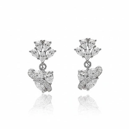 Eternal Heart Petal Earrings