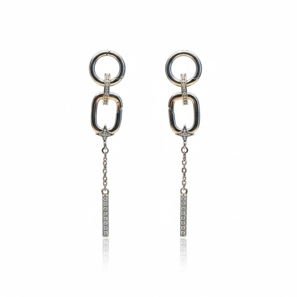Orbit Chain Earrings
