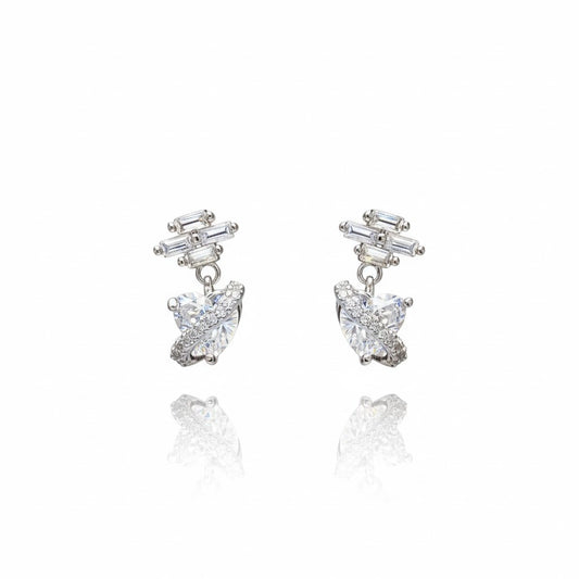 Crystal Wing Earrings