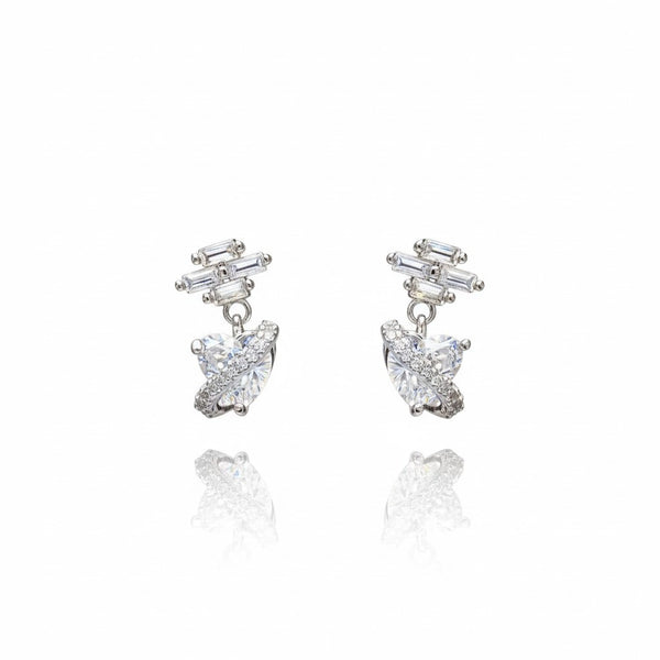 Crystal Wing Earrings