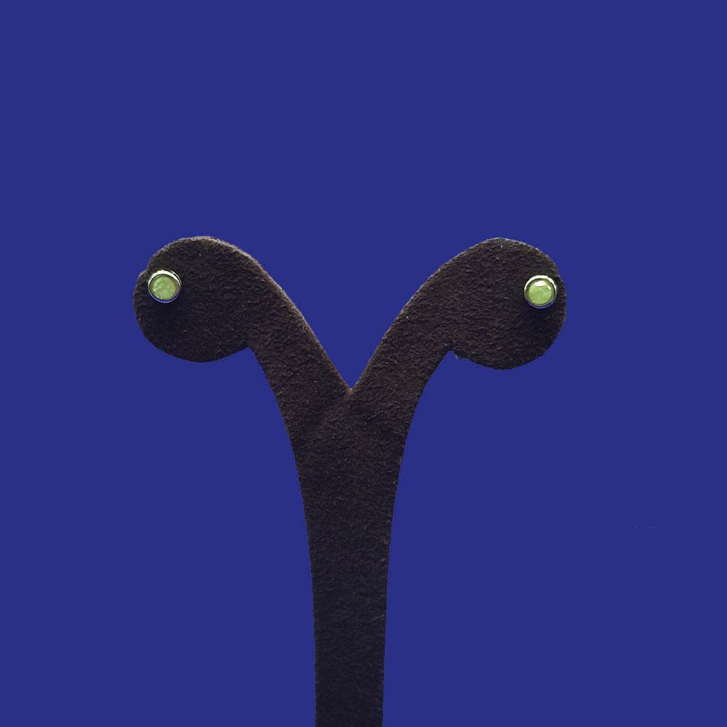 Emerald Aura Small Studs - Mayuri Silver House