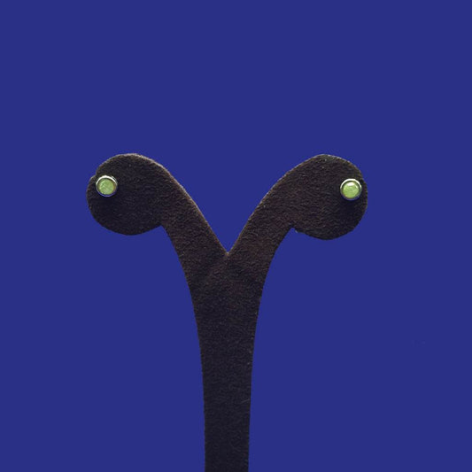 Emerald Aura Small Studs - Mayuri Silver House