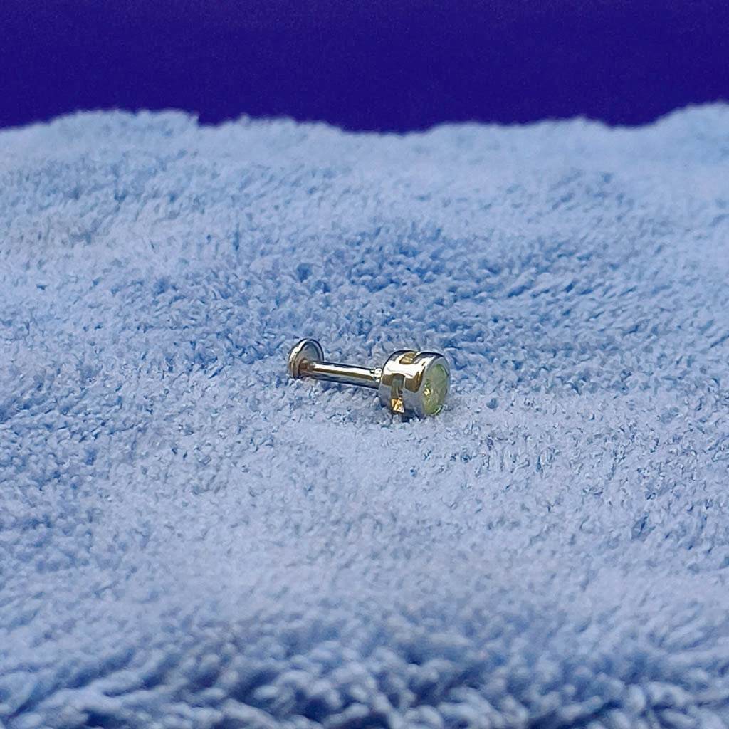 Emerald Aura Small Studs - Mayuri Silver House