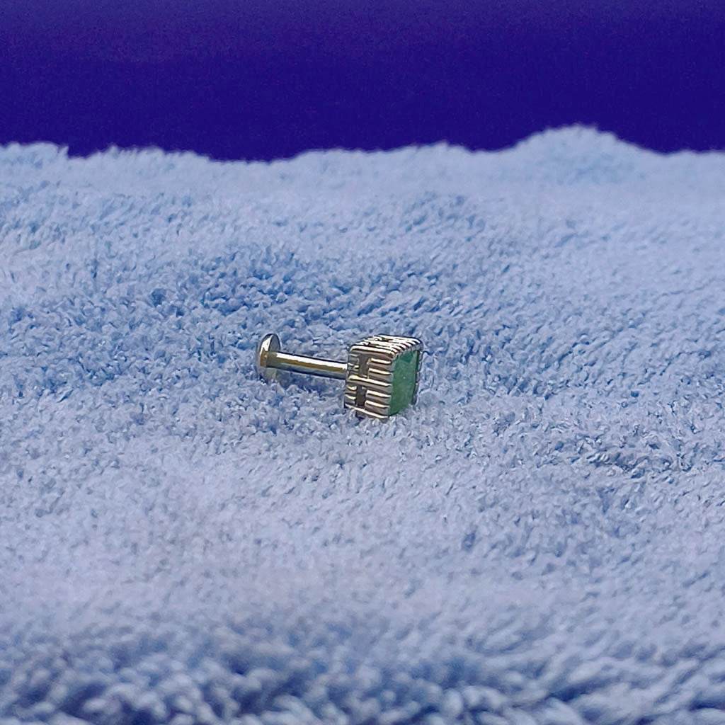 Emerald Edge Studs - Mayuri Silver House