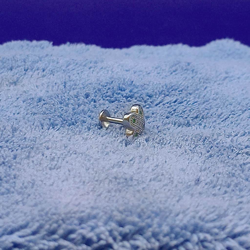 Jade Fleur Studs - Mayuri Silver House