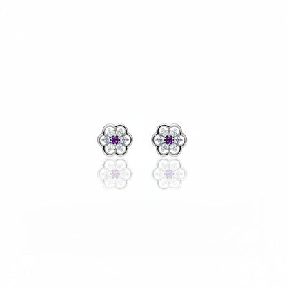Halo Flower Studs