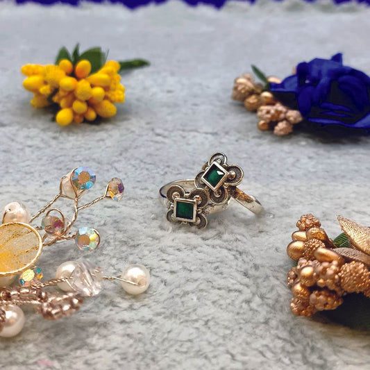 Lush Quad Petals Toerings - Mayuri Silver House