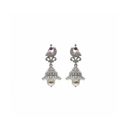 Peacock Crown Jhumkas