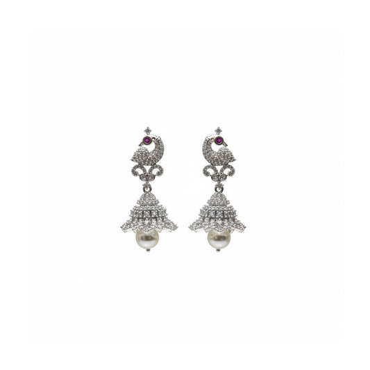 Peacock Crown Jhumkas