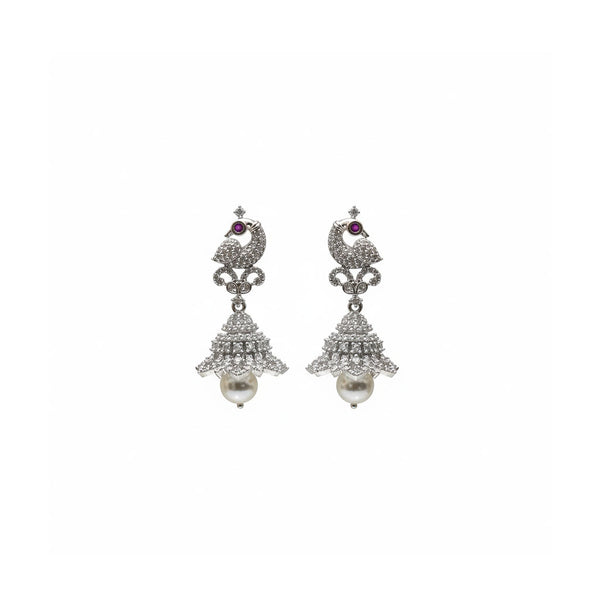 Peacock Crown Jhumkas