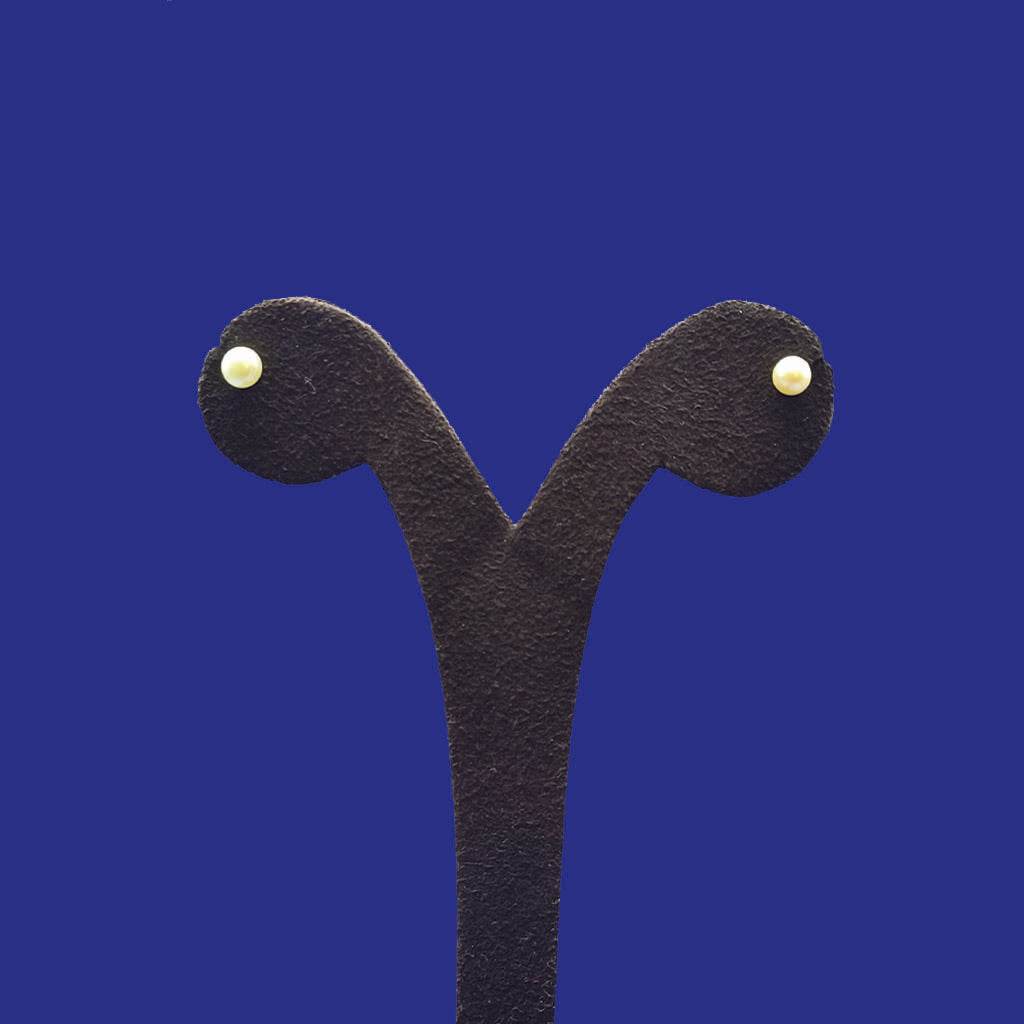 Pearl Balance Studs - Mayuri Silver House