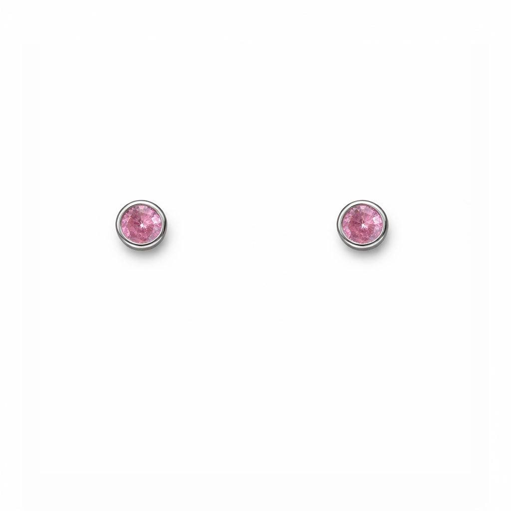 Pink Aura Studs