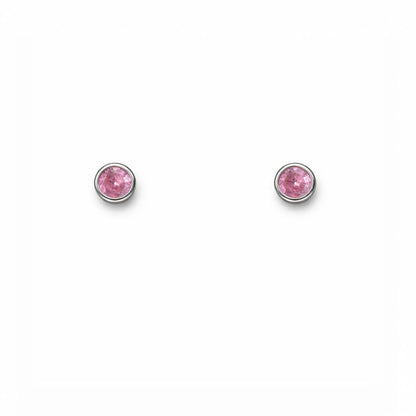 Pink Aura Studs