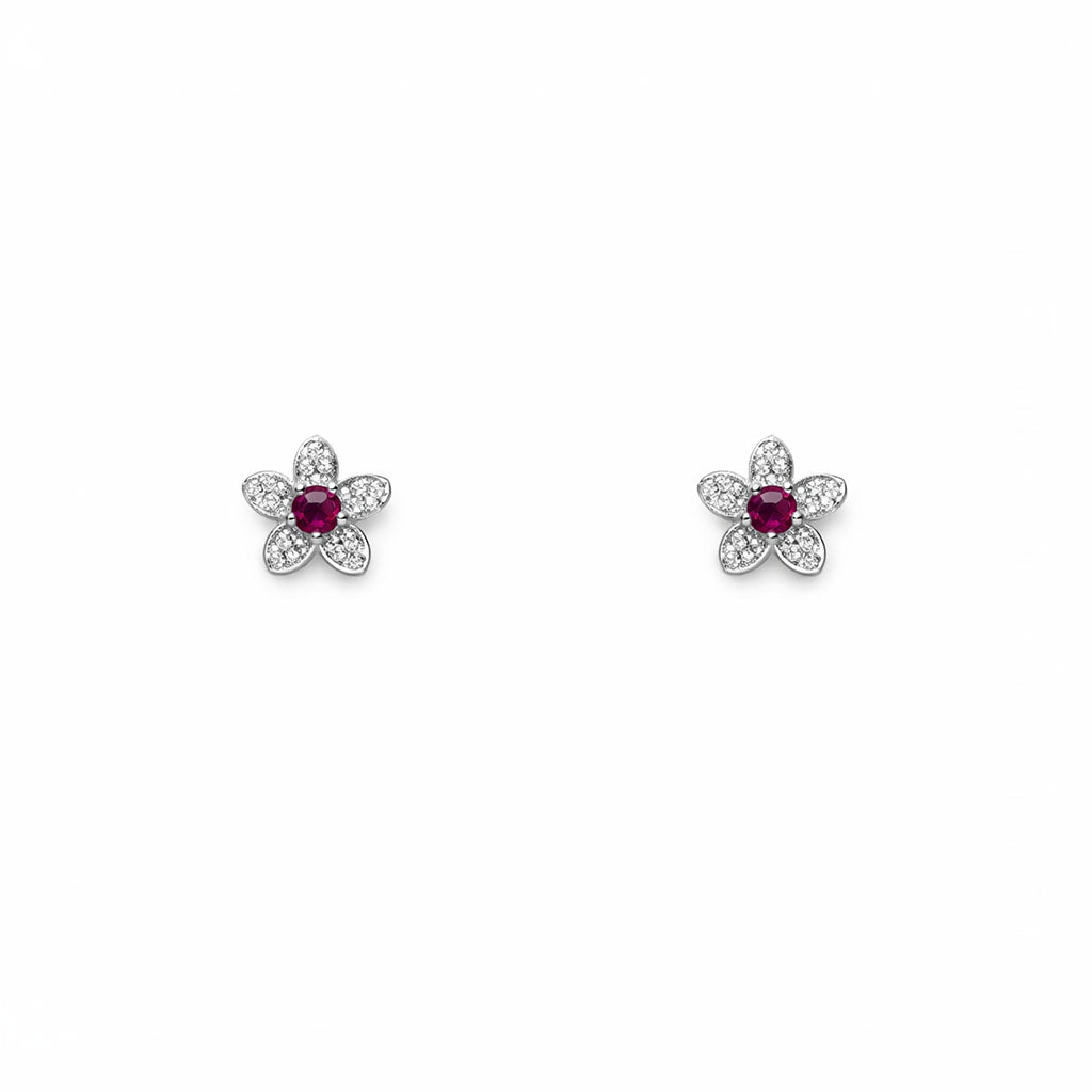 Pink Daisy Studs