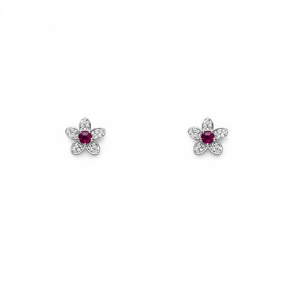 Pink Daisy Studs