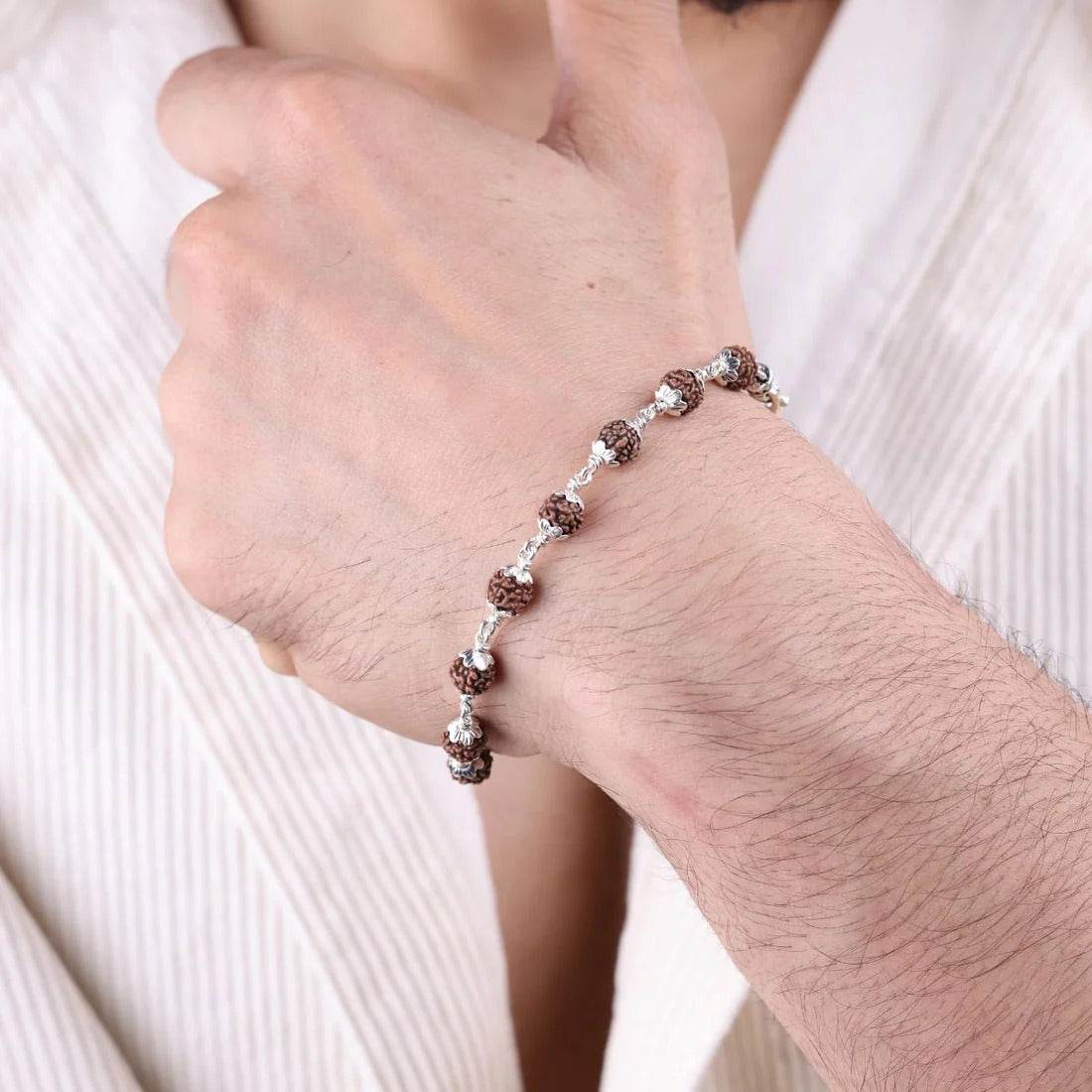 Rudraksha Bracelet 6-7 mm - Mayuri Silver House