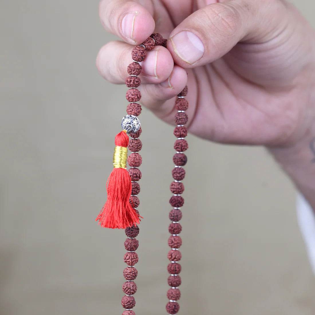 Brown Rudraksha Jap Mala - Mayuri Silver House