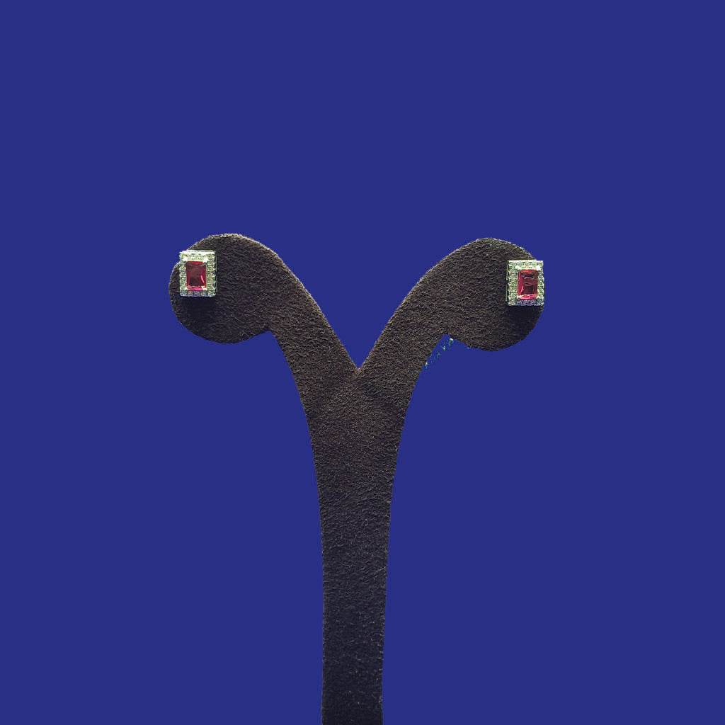 Scarlet Luxe Studs - Mayuri Silver House