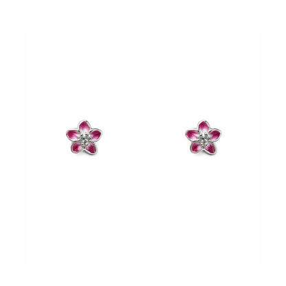 Rosy Bloom Studs