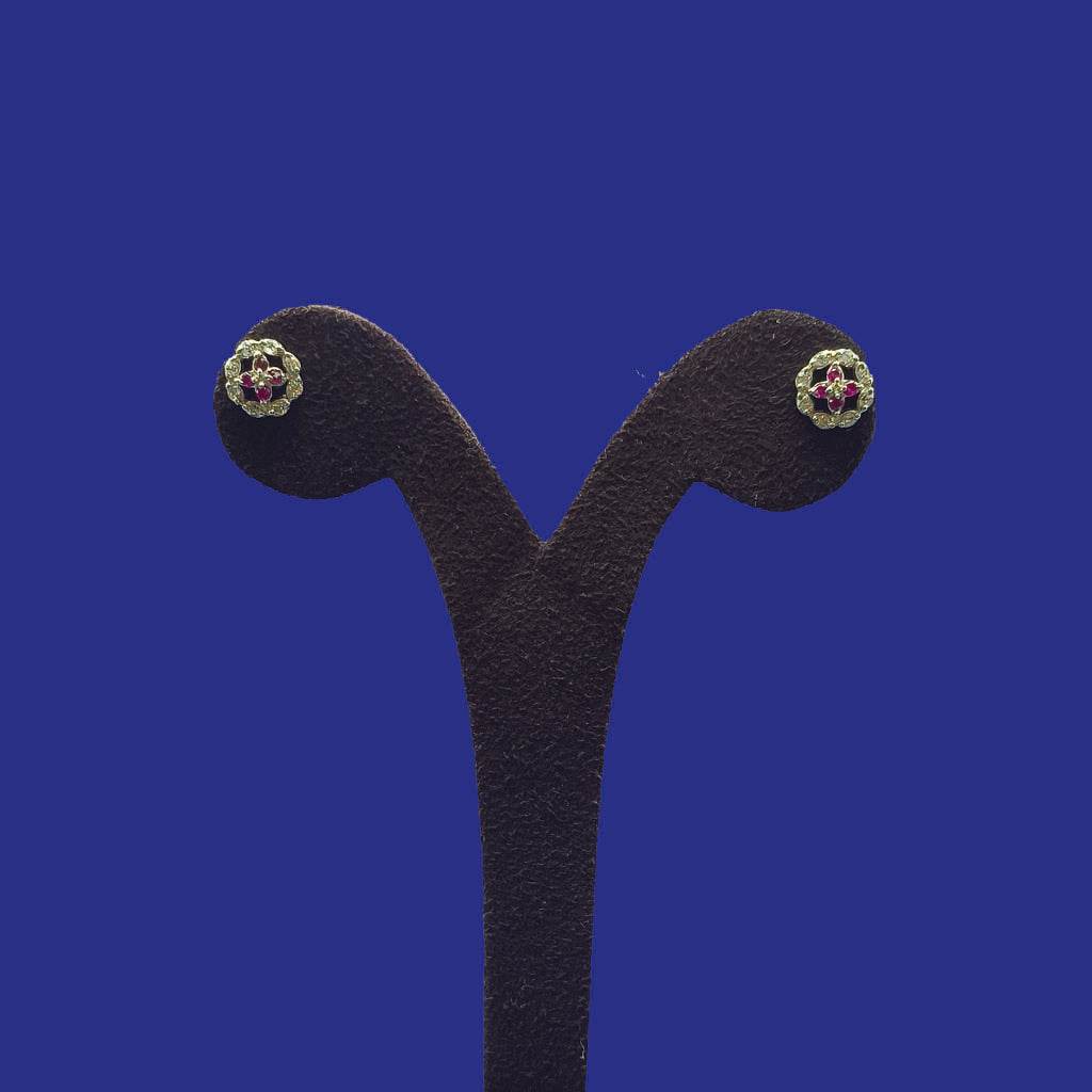 PetalCushion Studs - Mayuri Silver House