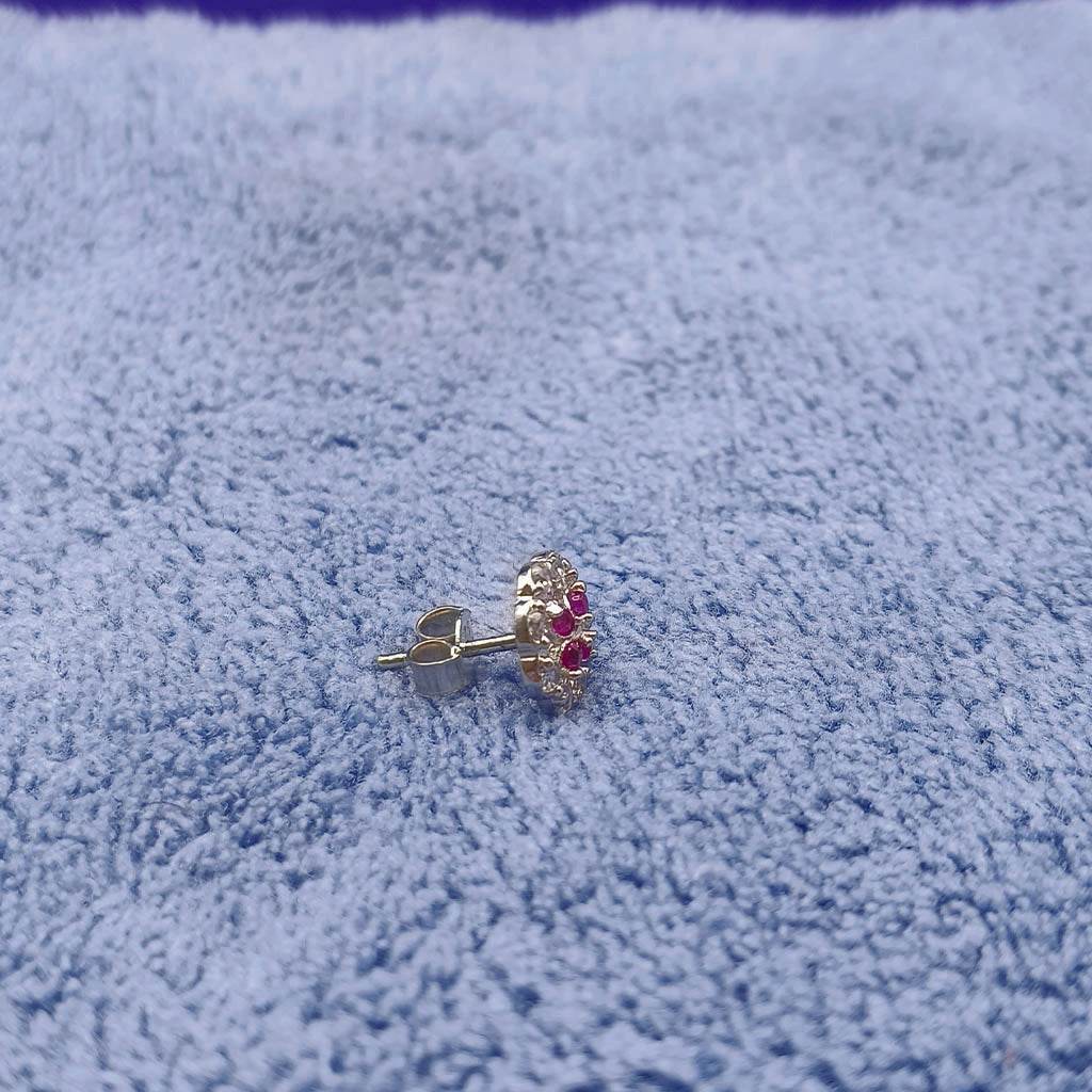 PetalCushion Studs - Mayuri Silver House