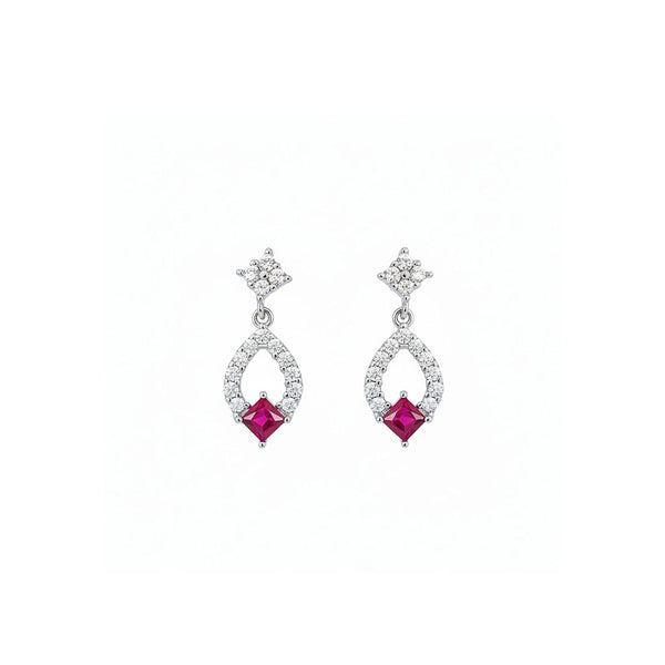 Ruby Glow Danglers