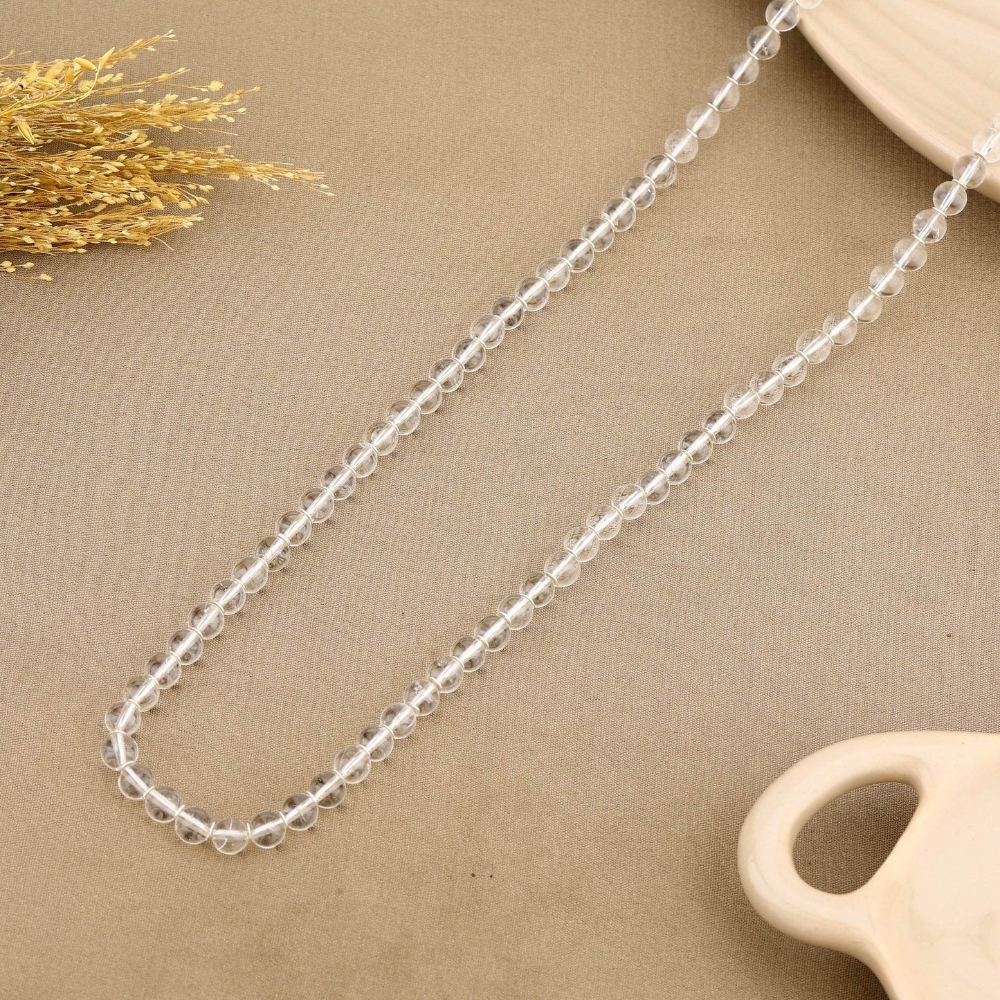 Sphatik Beads Jap Mala - Mayuri Silver House