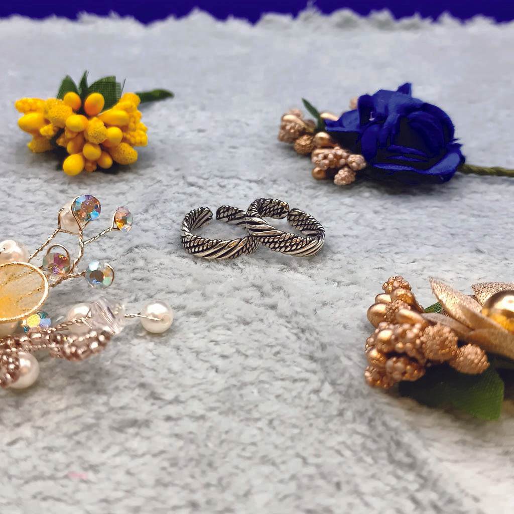 Silver Stride Toerings - Mayuri Silver House