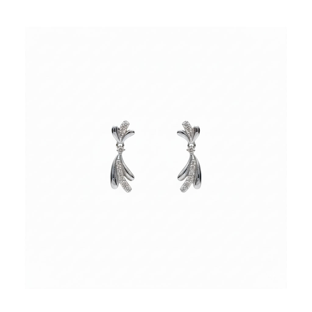 Silver Fern Earrings