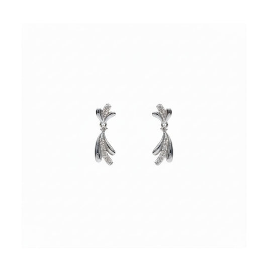 Silver Fern Earrings