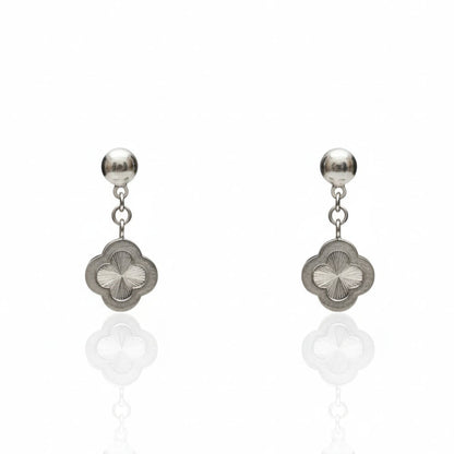 Silver Petal Studs