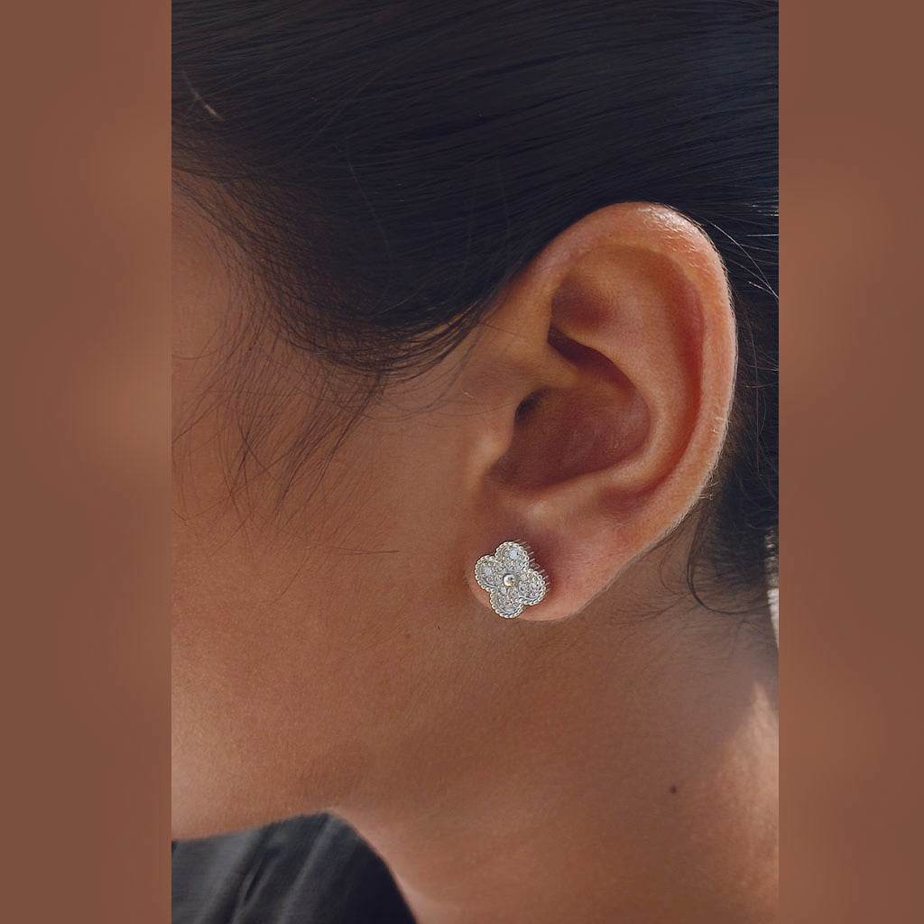 QuadraPetal Studs - Mayuri Silver House